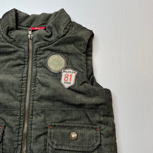 Load image into Gallery viewer, Boys Sprout, wadded khaki corduroy vest, EUC, size 2,  
