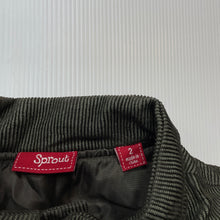 Load image into Gallery viewer, Boys Sprout, wadded khaki corduroy vest, EUC, size 2,  