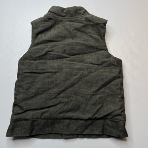 Boys Sprout, wadded khaki corduroy vest, EUC, size 2,  