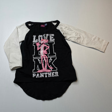 Girls PINK PANTHER, stretchy long sleeve t-shirt / top, EUC, size 2,  