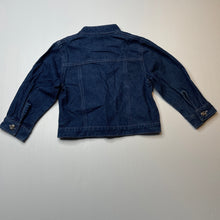 Load image into Gallery viewer, Girls blue, zip up denim jacket, EUC, size 3-4,  