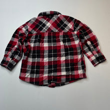 Load image into Gallery viewer, Boys H&amp;T, flannel cotton long sleeve shirt, EUC, size 2,  