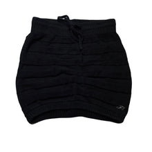 Load image into Gallery viewer, Girls Fresh Baked, black knitted cotton skirt, elasticated, L: 28.5cm, GUC, size 6,  