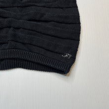 Load image into Gallery viewer, Girls Fresh Baked, black knitted cotton skirt, elasticated, L: 28.5cm, GUC, size 6,  