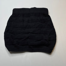 Load image into Gallery viewer, Girls Fresh Baked, black knitted cotton skirt, elasticated, L: 28.5cm, GUC, size 6,  