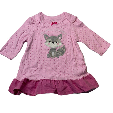 Girls Rene Rofe, pink cotton top, L: 40cm, NEW, size 2,  