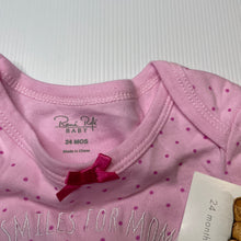 Load image into Gallery viewer, Girls Rene Rofe, pink cotton top, L: 40cm, NEW, size 2,  