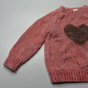 Girls Kids & Co, soft feel chenille sweater, EUC, size 3,  