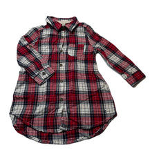 Load image into Gallery viewer, Girls Lee Cooper, lightweight cotton shirt dress, FUC, size 2, L: 43cm