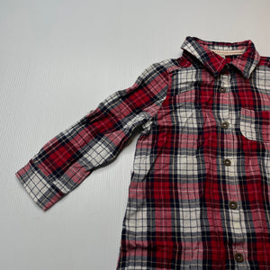 Girls Lee Cooper, lightweight cotton shirt dress, FUC, size 2, L: 43cm