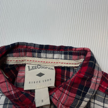 Load image into Gallery viewer, Girls Lee Cooper, lightweight cotton shirt dress, FUC, size 2, L: 43cm