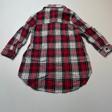 Load image into Gallery viewer, Girls Lee Cooper, lightweight cotton shirt dress, FUC, size 2, L: 43cm