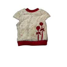 Load image into Gallery viewer, Girls Jam, red &amp; cream sweater / jumper, armpit to armpit: 31cm, shoulder to cuff: 32cm, GUC, size 4-5,  