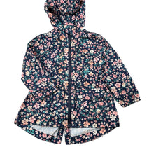 Load image into Gallery viewer, Girls H&amp;T, lightweight floral spray jacket, EUC, size 2,  