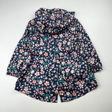 Load image into Gallery viewer, Girls H&amp;T, lightweight floral spray jacket, EUC, size 2,  