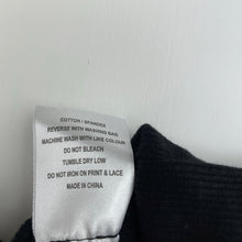 Load image into Gallery viewer, Girls Blue Sky, black ribbed roll neck top, NEW, size 7,  