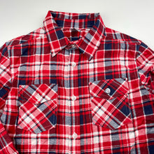Load image into Gallery viewer, Boys Urban Supply, checked flannel cotton long sleeve shirt, EUC, size 10,  