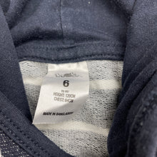 Load image into Gallery viewer, unisex H&amp;T, lightweight long sleeve hooded top, EUC, size 6,  