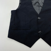 Load image into Gallery viewer, Boys DENIS.T, black suit / formal waistcoat / vest, EUC, size 3,  