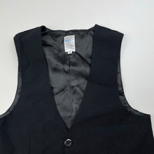 Load image into Gallery viewer, Boys DENIS.T, black suit / formal waistcoat / vest, EUC, size 3,  