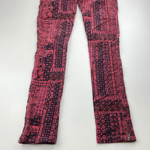 Girls Gum, stretch cotton corduroy pants, adjustable, Inside leg: 67.5cm, NEW, size 12,  