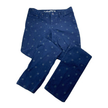 Load image into Gallery viewer, Girls GAP, navy stretch cotton pants, adjustable, Inside leg: 64cm, EUC, size 10-11,  