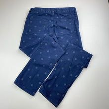 Load image into Gallery viewer, Girls GAP, navy stretch cotton pants, adjustable, Inside leg: 64cm, EUC, size 10-11,  