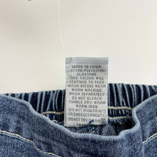 Load image into Gallery viewer, Girls Target, blue stretch denim pants, elasticated, Inside leg: 30cm, NEW, size 2,  