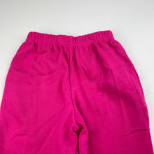 Load image into Gallery viewer, Girls pink, fleece lined track pants, elasticated, Inside leg: 31.5cm, EUC, size 2,  