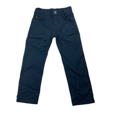 Load image into Gallery viewer, Boys LC Waikiki, navy stretch cotton chino pants, adjustable, Inside leg: 39cm, EUC, size 3-4,  