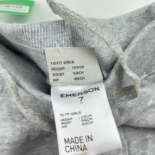 Load image into Gallery viewer, Girls Emerson, fleece lined track pants, elasticated, Inside leg: 53cm, NEW, size 7,  