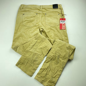 Girls Gum, stretch corduroy pants, adjustable, Inside leg: 67.5cm, NEW, size 12,  