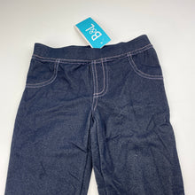 Load image into Gallery viewer, Girls B&amp;L, stretchy denim leggings, Inside leg: 39.5cm, NEW, size 3,  