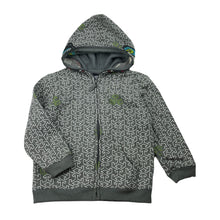 Load image into Gallery viewer, Boys Wave Zone, fleece lined novelty zip hoodie sweater, GUC, size 3,  