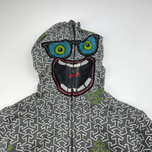 Load image into Gallery viewer, Boys Wave Zone, fleece lined novelty zip hoodie sweater, GUC, size 3,  