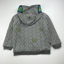 Load image into Gallery viewer, Boys Wave Zone, fleece lined novelty zip hoodie sweater, GUC, size 3,  