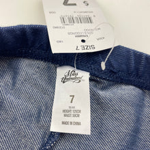 Load image into Gallery viewer, Girls Miss Understood, stretchy denim leggings, Inside leg: 48cm, NEW, size 7,  