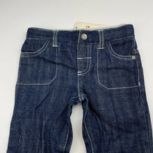 Load image into Gallery viewer, Boys Sprout, dark denim pants, elasticated, Inside leg: 38cm, NEW, size 2,  