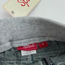 Load image into Gallery viewer, Boys Sprout, dark denim pants, elasticated, Inside leg: 38cm, NEW, size 2,  