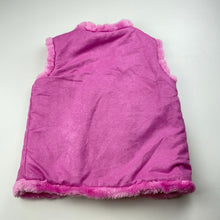 Load image into Gallery viewer, Girls pink, faux fur/faux suede vest, EUC, size 7,  