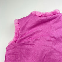 Load image into Gallery viewer, Girls pink, faux fur/faux suede vest, EUC, size 7,  