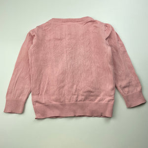 Girls H&T, lightweight cotton knit cardigan, GUC, size 3,  