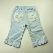 Load image into Gallery viewer, Girls vintage, lace trim cotton pants, W: 23.5cm across, Inside leg: 22cm, FUC, size 1-2,  
