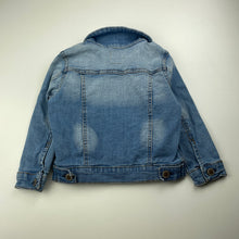 Load image into Gallery viewer, Girls Cotton On, blue stretch denim jacket, GUC, size 3,  