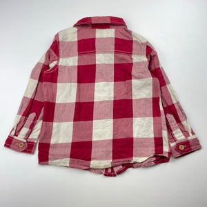 Boys Sprout, checked cotton long sleeve shirt, GUC, size 2,  