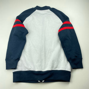 Boys Urban Supply, fleece lined zip up sweater, light marks right shoulder, FUC, size 7,  