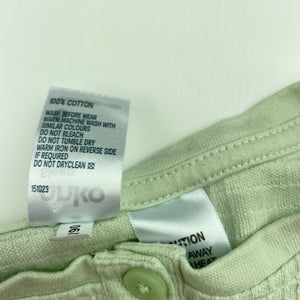 Girls Anko, organic cotton long sleeve pyjama top, FUC, size 6,  