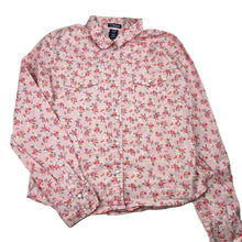 Load image into Gallery viewer, Girls GAP, floral stretch cotton shirt, poppers, GUC, size 12,  