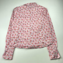 Load image into Gallery viewer, Girls GAP, floral stretch cotton shirt, poppers, GUC, size 12,  