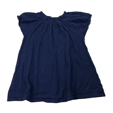 Girls Uniqlo, navy stretchy lightweight dress, GUC, size 2, L: 47cm